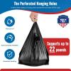 imageFuxury 1000 Count Black Plastic Grocery Bags 12quot x 65quot x 21quot Tshirt Trash Take Out RestaurantsTo Go Retail Shopping Bags in Bulk for Small Business Made in USABlack