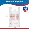 imageFuxury 1000 Count Thank You Plastic Bags 12quot x 65quot x 21quot White Tshirt Grocery Take Out To Go Retail Shopping Bags in Bulk Made in USAWhite