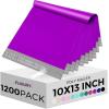 imageFuxury 1000pcs 10x13quot Poly MailersWaterproof Shipping Bags for ClothingStrong Adhesive Shipping Envelopes for Small BusinessSelf Seal Poly Mailer BagsFlexible Mailing Bags WhitePurple
