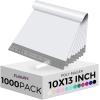 imageFuxury 1000pcs 10x13quot Poly MailersWaterproof Shipping Bags for ClothingStrong Adhesive Shipping Envelopes for Small BusinessSelf Seal Poly Mailer BagsFlexible Mailing Bags WhiteWhite