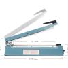 imageFuxury 12 Inch Impulse Bag Sealer Heat Sealer Machine Closer for Cookies Manual Hot Min Sealing Machine for Poly Bag ampamp Shrink Wrap with 2 Free Repair Kit Blue