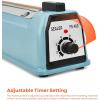imageFuxury 16 Inch Impulse Bag Sealer Heat Sealer Machine Closer for Cookies Manual Hot Sealing Machine for Poly Bag ampamp Shrink Wrap with 2 Free Repair Kit Blue