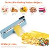 imageFuxury 16 Inch Impulse Bag Sealer Heat Sealer Machine Closer for Cookies Manual Hot Sealing Machine for Poly Bag ampamp Shrink Wrap with 2 Free Repair Kit Blue