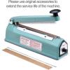 imageFuxury 16 inches Heat Seal Closer Impulse Sealer Accessories2 wire elements and 2 Teflon TapesLength 16 inches 400mm Seal Width 008 inch 2mm2 Repair Kits