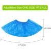 imageFuxury 200 Pack 100 Pairs Disposable Shoe Covers for Indoor Booties for Shoes Covers Waterproof Shoe Covers Disposable Non Slip Durable Shoes Cover and Boot Covers One Size Fits All200pack 100Pairs