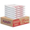 imageFuxury 20000 20K Count  Thank You Plastic Bags Black for Small Business 12quot x 65quot x 21quot Tshirt Grocery Take Out To Go Retail Shopping Bags in BulkWhite