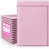 imageFuxury 250 Pack Black Bubble Mailers 105x16 Inch Self Seal Padded Envelopes Waterproof Mailing Envelopes Bubble Padded Cushioning Padded Mailers Bubble Bags for Packaging Small Business Large 5Light Pink