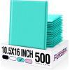 imageFuxury 250 Pack Black Bubble Mailers 105x16 Inch Self Seal Padded Envelopes Waterproof Mailing Envelopes Bubble Padded Cushioning Padded Mailers Bubble Bags for Packaging Small Business Large 5Teal