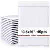 imageFuxury 250 Pack Black Bubble Mailers 105x16 Inch Self Seal Padded Envelopes Waterproof Mailing Envelopes Bubble Padded Cushioning Padded Mailers Bubble Bags for Packaging Small Business Large 5White