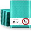 imageFuxury 4x8 Bubble Mailer 260 Pack Black Padded Envelopes for Mailing Small Bubble Mailers Usable Size 4x7quot Padded Envelopes SelfSealPadded Mailers for Small Business Shipping Bulk000Teal