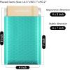 imageFuxury 4x8 Bubble Mailer 260 Pack Black Padded Envelopes for Mailing Small Bubble Mailers Usable Size 4x7quot Padded Envelopes SelfSealPadded Mailers for Small Business Shipping Bulk000Teal