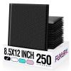 imageFuxury 500 Pack Black Bubble Mailers 85x12quot Bubble Envelopes Usable 85x11 Inch Strong Adhesion Padded Mailer Thick Padded Envelopes Mailers for Small Business Mailing Books Clothes Makeup SuppliesBlack