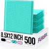 imageFuxury 500 Pack Teal Bubble Mailers 85x12quot Medium Opaque Padded Envelopes Strong Adhesion Bubble Mailer Thick Padded Envelopes Mailers for Small Business Mailing Books Clothes Makeup SuppliesTeal