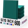 imageFuxury 500 Pack White Bubble Mailers 6x10 Inch Small Bubble Shipping Envelopes0 Thick Bubble Padded Mailer Strong Adhesion Padded Envelopes for Mailing JewelryMakeupForest Green
