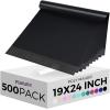 imageFuxury 500 Pcs Large Poly Mailers 19x24 Inch Bulk Shipping Bags for Clothing Strong Adhesive Shipping Envelopes for Small Business SuppliersWaterproof Mailers Poly Bags Mailing Envelopes TealBlack
