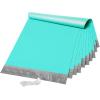 imageFuxury 500 Pcs Large Poly Mailers 19x24 Inch Bulk Shipping Bags for Clothing Strong Adhesive Shipping Envelopes for Small Business SuppliersWaterproof Mailers Poly Bags Mailing Envelopes TealTeal