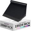 imageFuxury 500 Pcs Poly Mailers 145x19 Inch Bulk Shipping Bags for Clothing Strong Adhesive Shipping Envelopes for Small Business SuppliersWaterproof Mailers Poly Bags Mailing Envelopes TealBlack