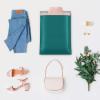 imageFuxury 500 Pcs Poly Mailers 145x19 Inch Bulk Shipping Bags for Clothing Strong Adhesive Shipping Envelopes for Small Business SuppliersWaterproof Mailers Poly Bags Mailing Envelopes TealForest Green