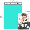 imageFuxury 500 Pcs Poly Mailers 145x19 Inch Bulk Shipping Bags for Clothing Strong Adhesive Shipping Envelopes for Small Business SuppliersWaterproof Mailers Poly Bags Mailing Envelopes Whiteteal