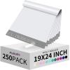 imageFuxury 500 Pcs Poly Mailers 145x19 Inch Bulk Shipping Bags for Clothing Strong Adhesive Shipping Envelopes for Small Business SuppliersWaterproof Mailers Poly Bags Mailing Envelopes TealWhite