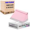 imageFuxury 500 Pcs Poly Mailers 145x19 Inch Bulk Shipping Bags for Clothing Strong Adhesive Shipping Envelopes for Small Business SuppliersWaterproof Mailers Poly Bags Mailing Envelopes WhitePink