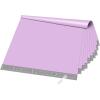 imageFuxury 500 Pcs Poly Mailers 145x19 Inch Bulk Shipping Bags for Clothing Strong Adhesive Shipping Envelopes for Small Business SuppliersWaterproof Mailers Poly Bags Mailing Envelopes WhiteLight Purple