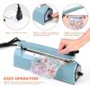 imageFuxury 8 Inch Impulse Bag Sealer Heat Sealer Machine Closer for Cookies Manual Hot Min Sealing Machine for Poly Bag ampamp Shrink Wrap with 2 Free Repair Kit Blue
