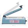 imageFuxury 8 Inch Impulse Bag Sealer Heat Sealer Machine Closer for Cookies Manual Hot Min Sealing Machine for Poly Bag ampamp Shrink Wrap with 2 Free Repair Kit Blue