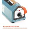 imageFuxury 8 Inch Impulse Bag Sealer Heat Sealer Machine Closer for Cookies Manual Hot Min Sealing Machine for Poly Bag ampamp Shrink Wrap with 2 Free Repair Kit Blue