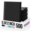 imageFuxury Bubble Mailer 85x12 Inch 25 Pack SelfSeal Adhesive Padded Envelopes Usable Size 85x11 Inch Water Resistant Shipping Bags for MailingPackagingSmall BusinessShippingBlack 2Black
