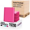 imageFuxury Bubble Mailers 4x8 Inch 500 Pack Padded Envelopes Usable Size 4x7quot Thick Mailing Envelopes Bubble Opaque Padded Mailers Shipping Bags for Mailing Jewelry Makeup Small Business WhitePink