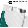 imageFuxury Bubble Mailers 4x8 Inch 500 Pack Padded Envelopes Usable Size 4x7quot Thick Mailing Envelopes Bubble Opaque Padded Mailers Shipping Bags for Mailing Jewelry Makeup Small Business WhiteForest Green