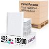 imageFuxury Bubble Mailers 4x8 Inch 500 Pack Padded Envelopes Usable Size 4x7quot Thick Mailing Envelopes Bubble Opaque Padded Mailers Shipping Bags for Mailing Jewelry Makeup Small Business WhiteWhite