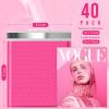 imageFuxury Bubble Mailers 4x8 Inch 500 Pack Padded Envelopes Usable Size 4x7quot Thick Mailing Envelopes Bubble Opaque Padded Mailers Shipping Bags for Mailing Jewelry Makeup Small Business WhitePink