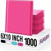 imageFuxury Bubble Mailers 4x8 Inch Teal 200 Pack Padded Envelopes Usable Size 4x7quot Thick Mailing Envelopes Bubble Opaque Padded Mailers Shipping Bags for Mailing Jewelry Makeup Small Business000Pink
