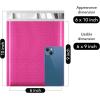 imageFuxury Bubble Mailers 4x8 Inch Teal 200 Pack Padded Envelopes Usable Size 4x7quot Thick Mailing Envelopes Bubble Opaque Padded Mailers Shipping Bags for Mailing Jewelry Makeup Small Business000Pink