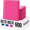 imageFuxury Bubble Mailers 6x10 3000 Pack Black Padded Envelopes Usable Size 6x9quot Thick Mailing Envelopes Bubble Padded Shipping Bags for MailingPackaging Small Business Boutique Bulk 0Pink
