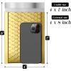 imageFuxury Gold Bubble Mailers 6x10 quot50 Pack Strong Adhesion Metallic Bubble EnvelopesWaterproof Padded EnvelopesDurable Padded MailersSuper Cute Packing for Jewelry Makeup SuppliesBulk 0Gold