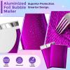 imageFuxury Gold Bubble Mailers 6x10 quot50 Pack Strong Adhesion Metallic Bubble EnvelopesWaterproof Padded EnvelopesDurable Padded MailersSuper Cute Packing for Jewelry Makeup SuppliesBulk 0Purple