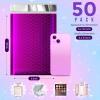 imageFuxury Gold Bubble Mailers 6x10 quot50 Pack Strong Adhesion Metallic Bubble EnvelopesWaterproof Padded EnvelopesDurable Padded MailersSuper Cute Packing for Jewelry Makeup SuppliesBulk 0Purple