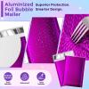 imageFuxury Gold Bubble Mailers 6x10 quot50 Pack Strong Adhesion Metallic Bubble EnvelopesWaterproof Padded EnvelopesDurable Padded MailersSuper Cute Packing for Jewelry Makeup SuppliesBulk 0Purple