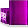 imageFuxury Gold Bubble Mailers 6x10 quot50 Pack Strong Adhesion Metallic Bubble EnvelopesWaterproof Padded EnvelopesDurable Padded MailersSuper Cute Packing for Jewelry Makeup SuppliesBulk 0Purple