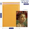 imageFuxury Kraft Bubble Mailer 85x12 Inch 25 PackStrong Adhesion Padded EnvelopesSelf Seal Bubble Envelopes Waterproof Cushioned Padded Mailers Packaging for Small BusinessBulk BlackYellow