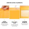 imageFuxury Kraft Bubble Mailer 85x12 Inch 25 PackStrong Adhesion Padded EnvelopesSelf Seal Bubble Envelopes Waterproof Cushioned Padded Mailers Packaging for Small BusinessBulk BlackYellow
