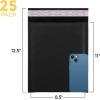imageFuxury Kraft Bubble Mailer 85x12 Inch 25 PackStrong Adhesion Padded EnvelopesSelf Seal Bubble Envelopes Waterproof Cushioned Padded Mailers Packaging for Small BusinessBulk BlackBlack