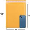 imageFuxury Kraft Bubble Mailer 85x12 Inch 25 PackStrong Adhesion Padded EnvelopesSelf Seal Bubble Envelopes Waterproof Cushioned Padded Mailers Packaging for Small BusinessBulk BlackYellow