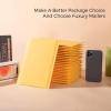 imageFuxury Kraft Bubble Mailer 85x12 Inch 25 PackStrong Adhesion Padded EnvelopesSelf Seal Bubble Envelopes Waterproof Cushioned Padded Mailers Packaging for Small BusinessBulk BlackYellow