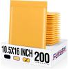 imageFuxury Kraft Bubble Mailers 4x8quot 500Pack EcoFriendly Padded Envelopes Thick Bubble Envelopes Usable Size 4x7quot Waterproof Cushioned Padded Mailers Packaging for Small Business 000 YellowYellow