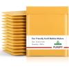 imageFuxury Kraft Bubble Mailers 4x8quot 500Pack EcoFriendly Padded Envelopes Thick Bubble Envelopes Usable Size 4x7quot Waterproof Cushioned Padded Mailers Packaging for Small Business 000 YellowYellow