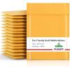 imageFuxury Kraft Bubble Mailers 4x8quot 500Pack EcoFriendly Padded Envelopes Thick Bubble Envelopes Usable Size 4x7quot Waterproof Cushioned Padded Mailers Packaging for Small Business 000 YellowYellow